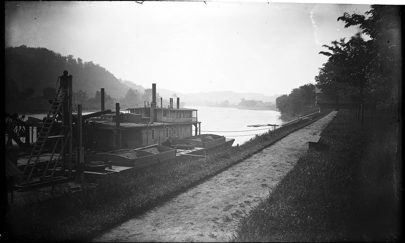 Original black-and-white historical Ohio scene